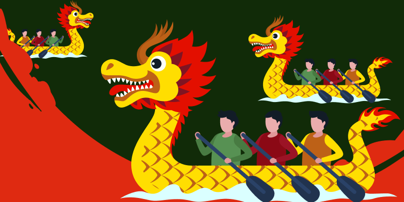 Фестиваль драконьих лодок в Китае